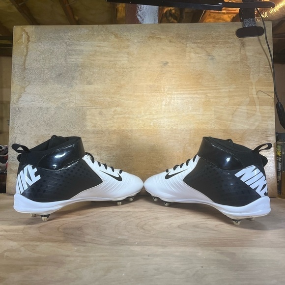 Nike SuperBad Strike Mens Size 13 Football Cleats Shoes  Black White 510951-001 - Picture 5 of 11